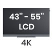 Telewizory LCD 43"-55" 4K